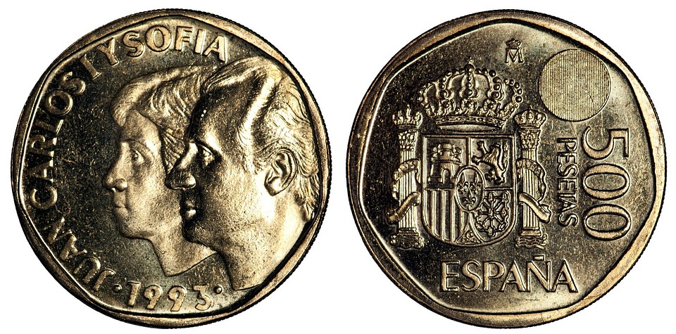 španělské mince